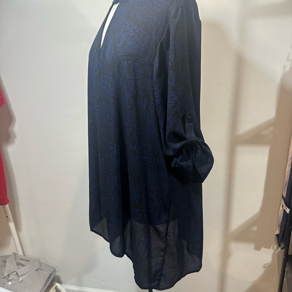 Torrid Women's Plus Size Dress Blue Patterned - image 3